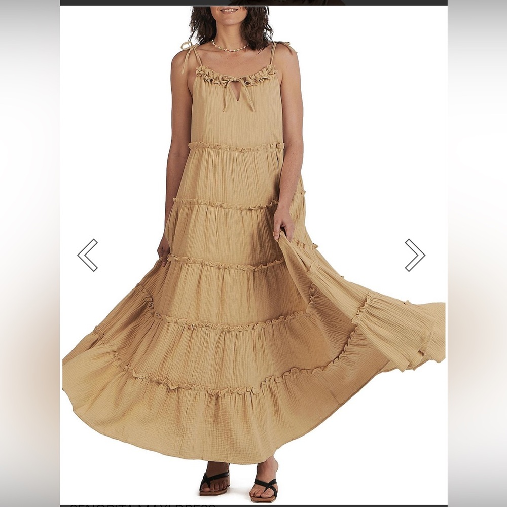 Charlie holiday by Anthropologie senorita maxi dress in nature. Size 4
